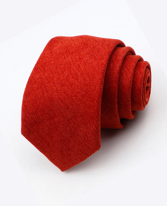 Cravate Terracotta n°2 Homme en Effet Velours «Simon»