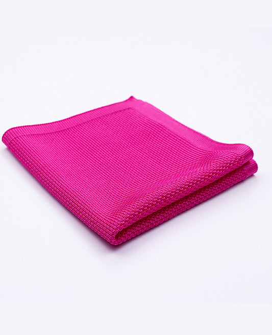 Pochette de Costume Rose n°1 en Tricot «Léon»