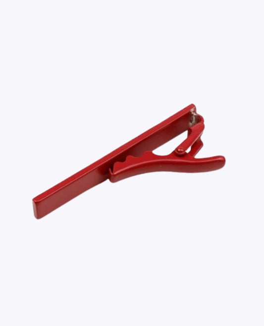 Pince à Cravate Rouge en Métal