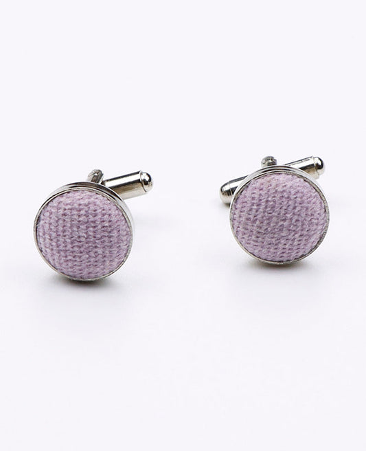 Boutons de Manchette Violet n°1 en Effet Velours | Simon - Unipap's
