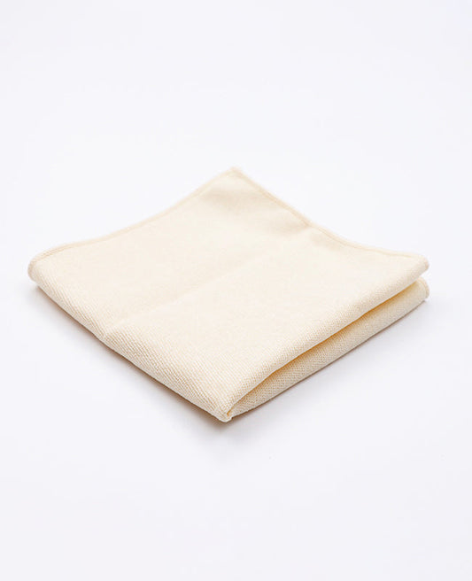 Pochette de Costume Blanc en Effet Velours | Simon - Unipap's