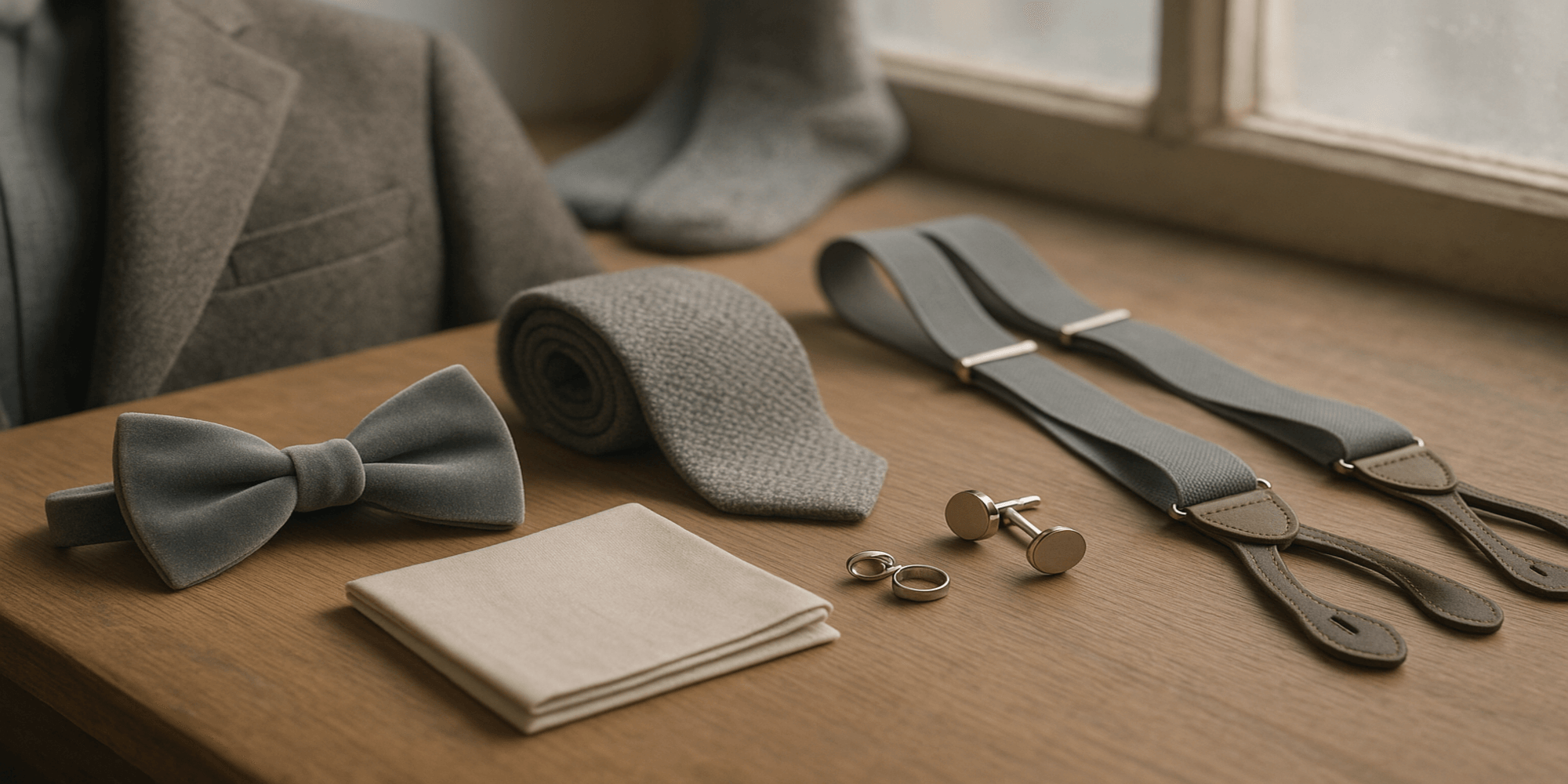 Pourquoi les accessoires de costume gris sont-ils un choix élégant pour l’hiver ? Kuva