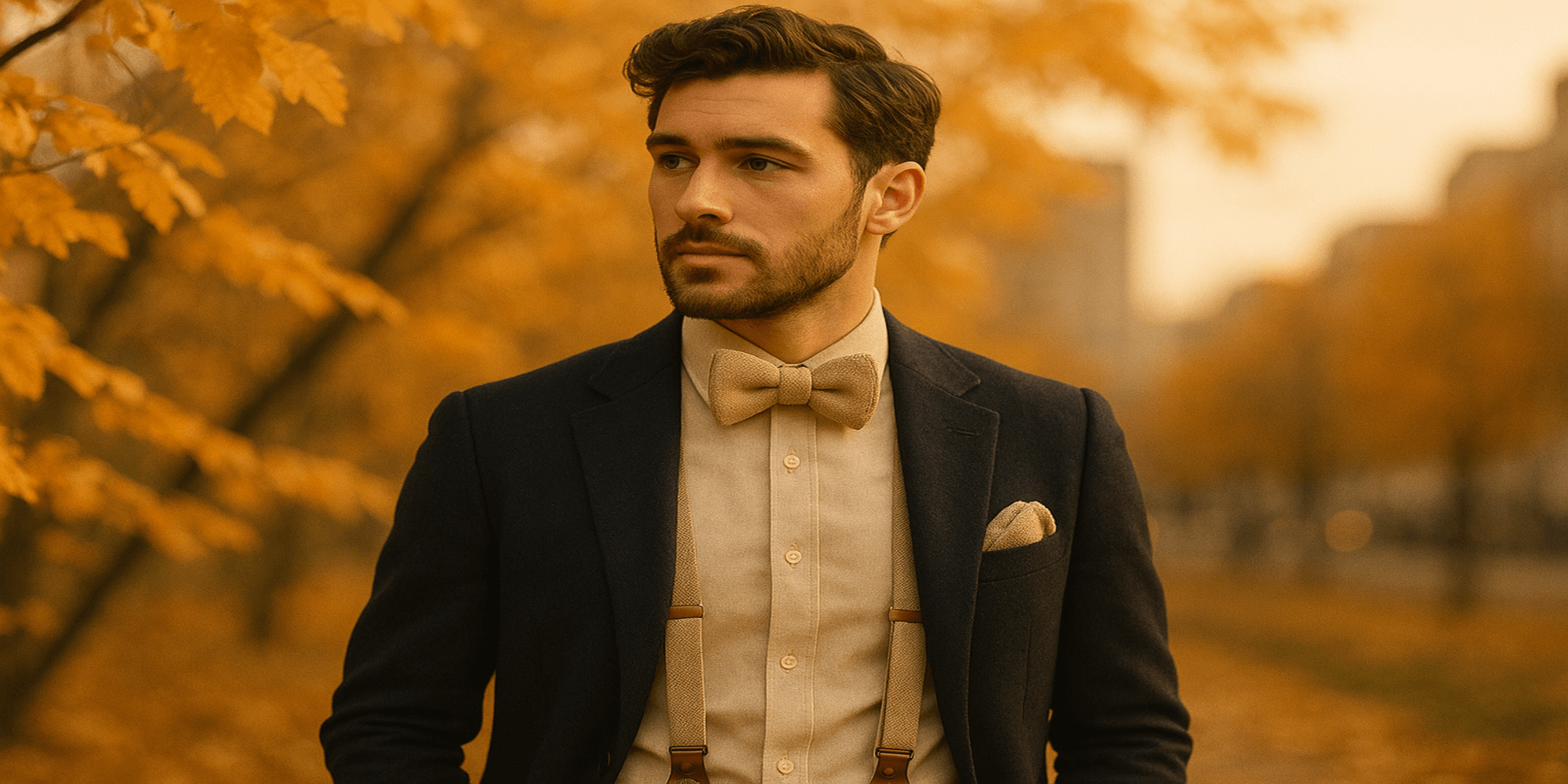 Pourquoi les accessoires de costume beige sont-ils parfaits pour l’automne ? Kuva