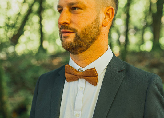 noeud papillon homme marron unipap's automne