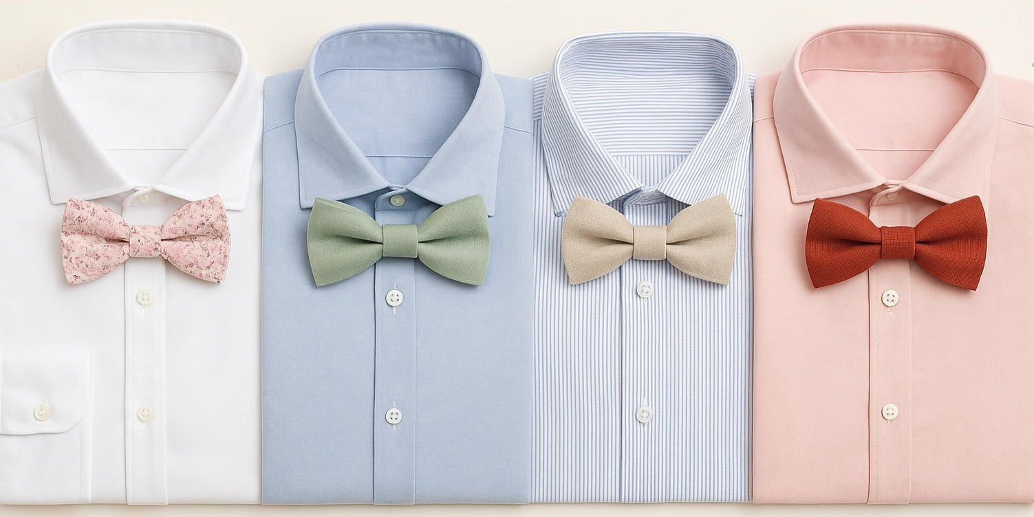 Comment bien assortir votre nœud papillon à la couleur de votre chemise ? Kuva