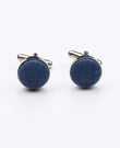 Boutons de Manchette Bleu n°8 Homme en Coton | Edgard | Unipap's