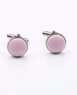 Boutons de Manchette Rose n°2 en Coton | Edgard - Unipap's