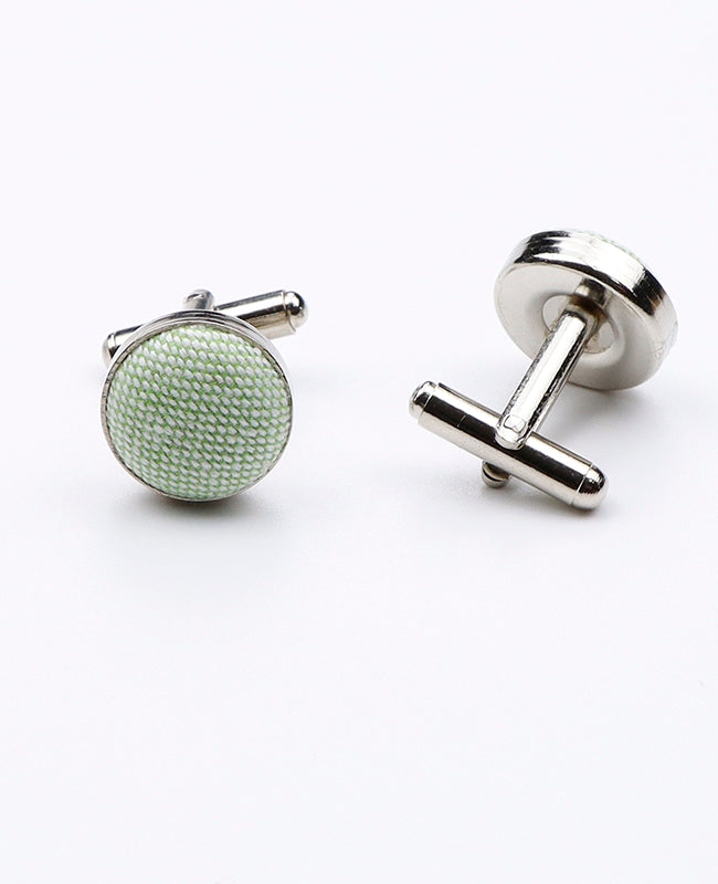 Boutons de Manchette Vert n°1 en Coton | Edgard - Unipap's