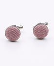 Boutons de Manchette Rose n°3 en Effet Velours | Simon - Unipap's