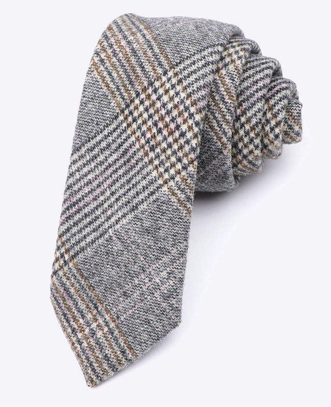 Solmio Tartan Harmaa nro 7 Miehet villaa | Norbert - Unipap's