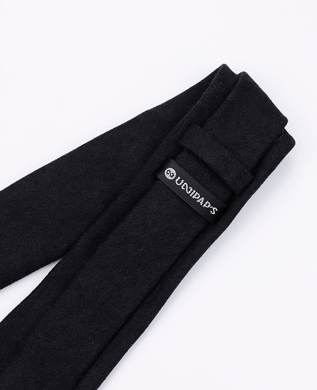 Cravate Noir Homme en Effet Velours | Simon - Unipap's