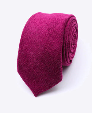 Cravate Violet n°2 Homme en Effet Velours «Simon»