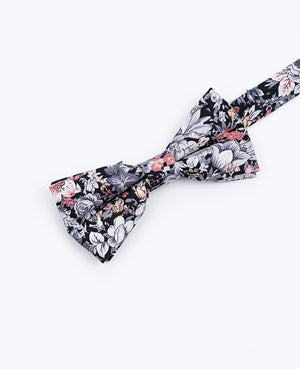 Noeud Papillon Liberty Noir n°2 Enfant en Coton | Gaspard - Unipap's