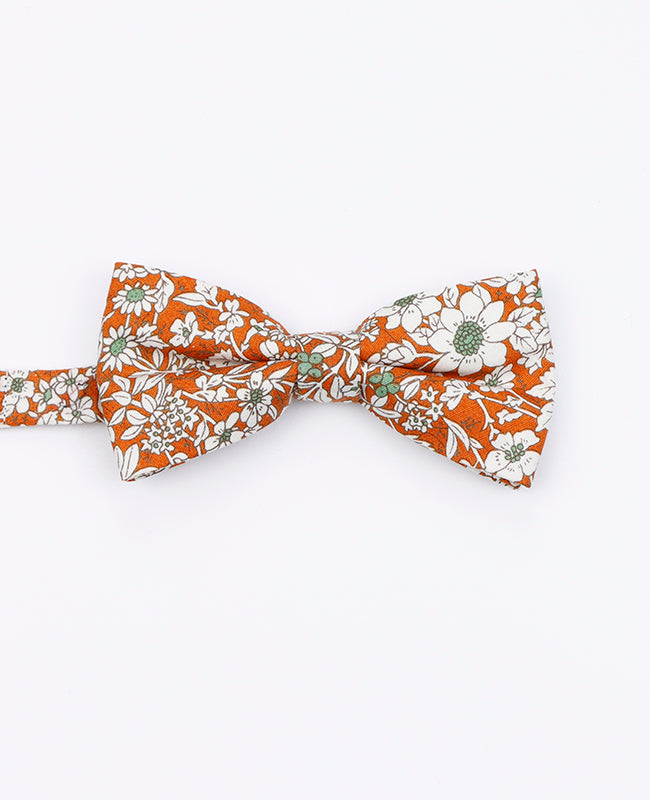 Noeud Papillon Liberty Orange Enfant en Coton | Clovis - Unipap's