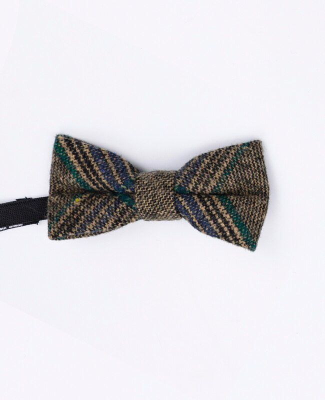 Noeud Papillon Tartan Gris n°5 Enfant en Laine | Norbert - Unipap's