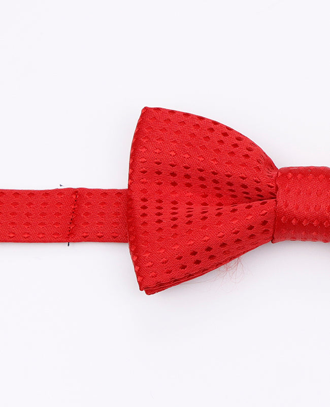 Noeud Papillon Rouge n°1 à Pois Enfant en Polyester | Louis - Unipap's