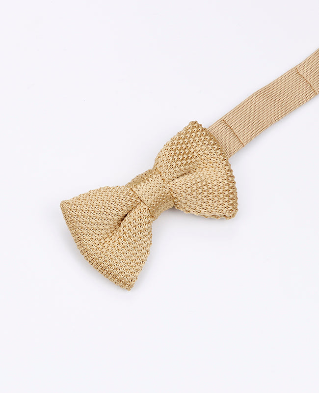 Noeud Papillon Doré Enfant en Tricot «Léon»