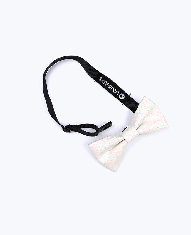 Valkoinen kimaltava rusetti lapsille polyesteristä «Olive»