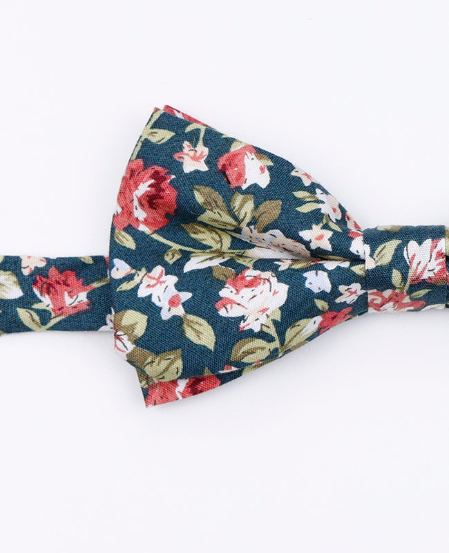 Noeud Papillon Liberty Vert n°1 Homme en Coton | Charles - Unipap's