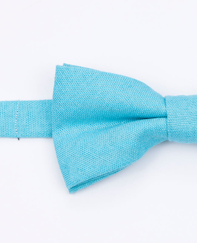 Noeud Papillon Bleu n°1 Homme en Lin | Basile - Unipap's