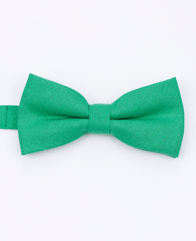 Noeud Papillon Vert n°3 Homme en Lin | Basile - Unipap's