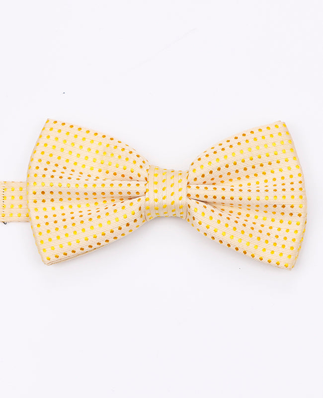 Noeud Papillon Jaune n°2 à Pois Homme en Polyester | Louis - Unipap's
