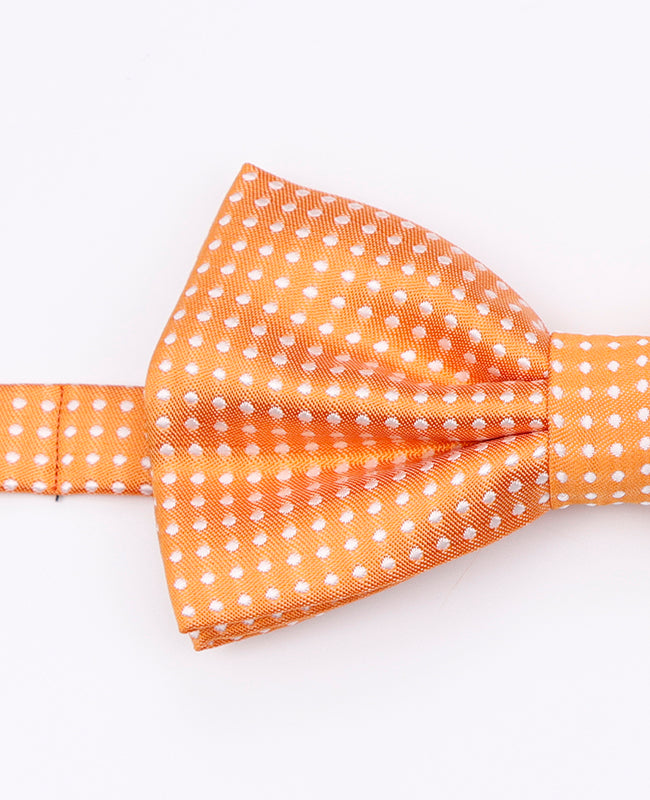 Noeud Papillon Orange à Pois Homme en Polyester | Louis - Unipap's