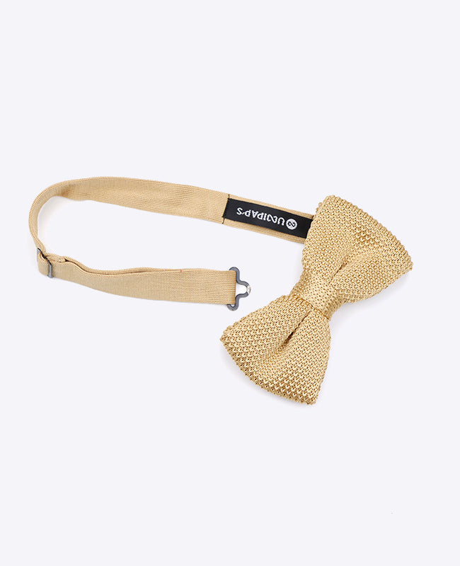 Noeud Papillon Doré Homme en Tricot «Léon»