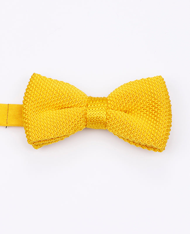 Noeud Papillon Jaune Homme en Tricot «Léon»