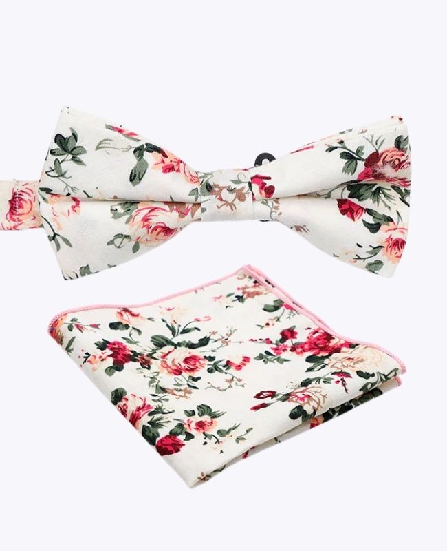 Rusetti + Puvuntaskuliina Liberty Blanc n°6 Miehille puuvillasta «Charles»