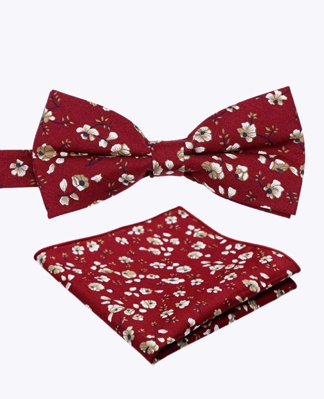 Rusetti + Puvuntaskuliina Liberty Rouge n°1 Miehille puuvillasta «Gaspard»