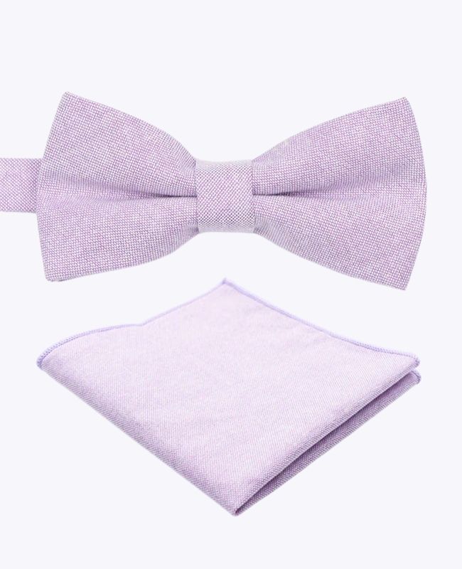 Rusetti + Puvuntaskuliina Violetti Miehille puuvillasta «Edgard»