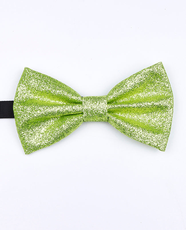 Noeud Papillon à Paillette Vert n°3 Homme en Polyester «Olive»