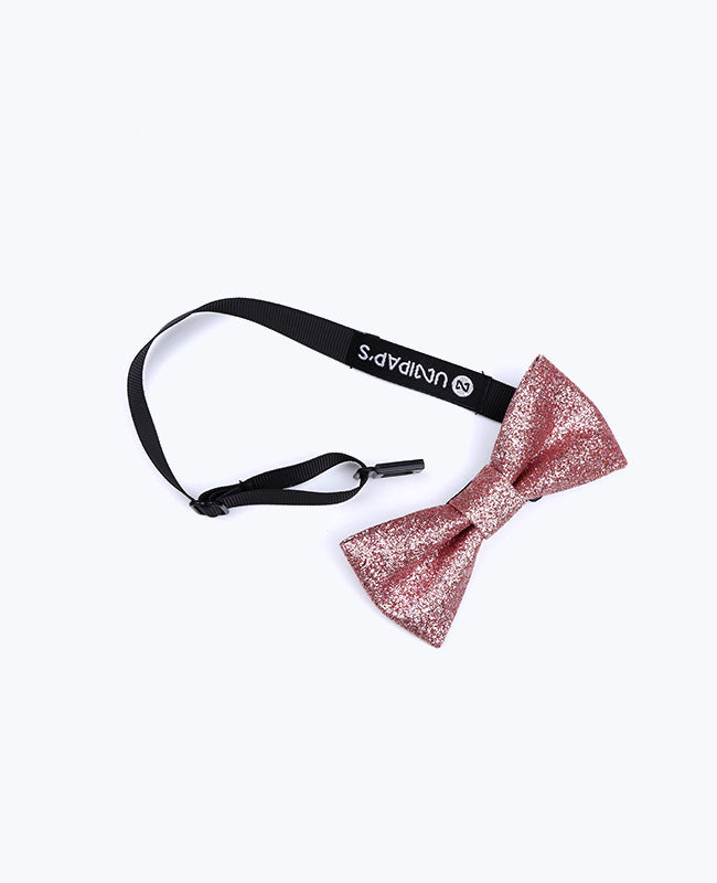 Vaaleanpunainen kimaltava rusetti n°4 lapsille polyesteristä «Olive»