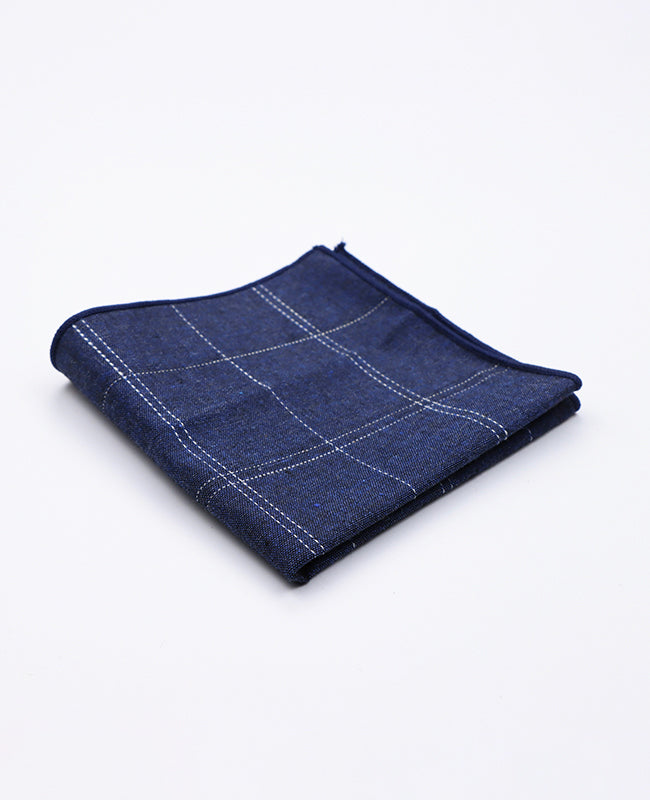 Taskuhuivi Tartan Sininen Puuvilla | Marcel - Unipap's