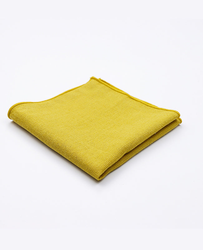 Pochette de Costume Jaune Homme en Coton | Edgard | Unipap's