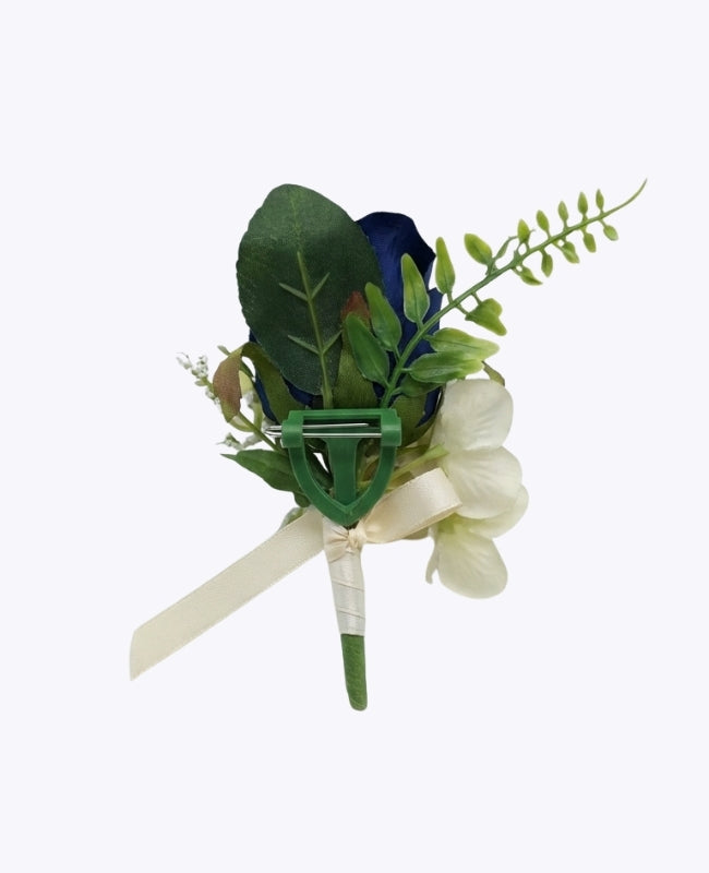 Boutonnière Fleur Bleu Homme «Gabriel»
