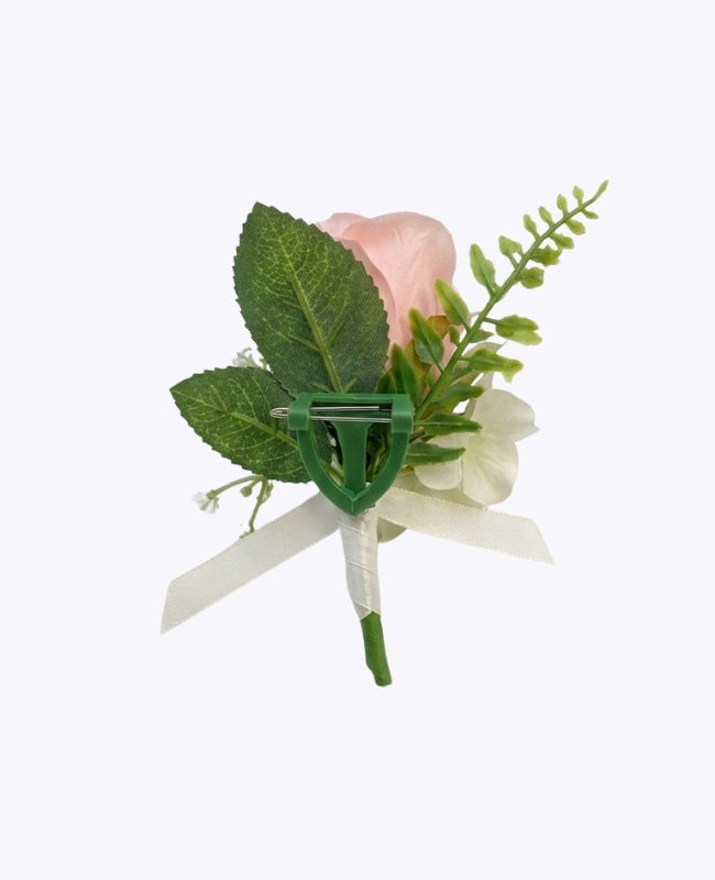 Boutonnière Fleur Rose Homme «Gabriel»