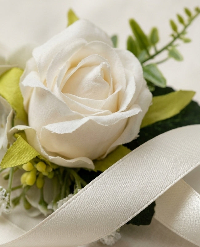 Bracelet Fleur Beige Femme "Gabriel"