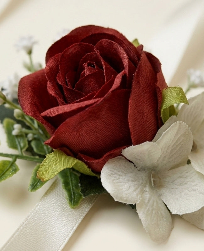 Bracelet Fleur Rouge Femme "Gabriel"