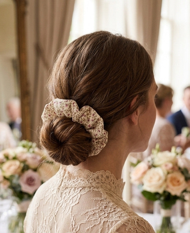 Chouchou Liberty Blanc n°4 Femme «Suzanne»