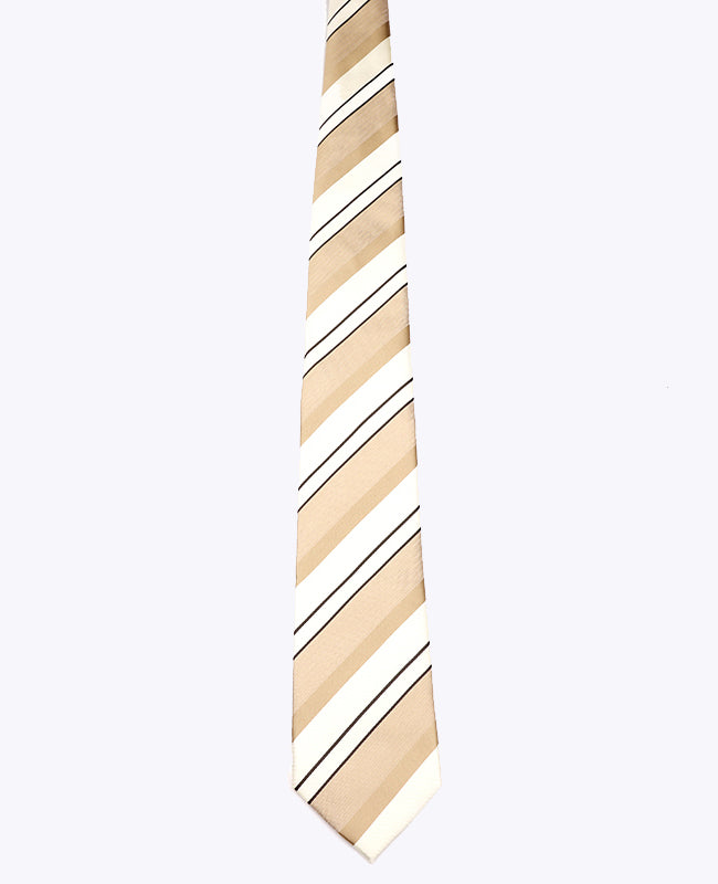 Solmio Beige nro 1 Raidallinen Mies Polyesteri "Edmond"