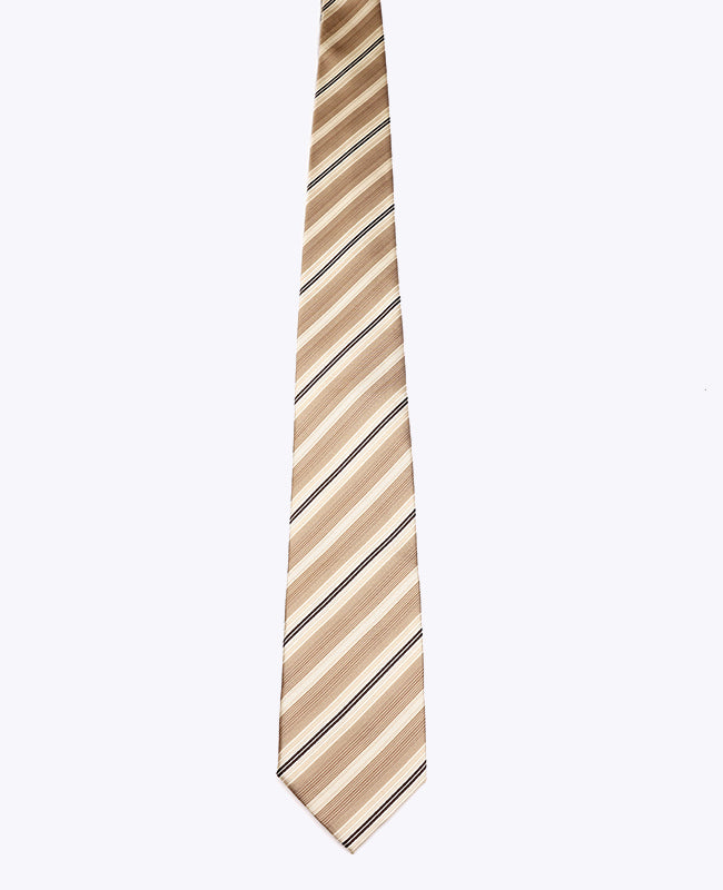 Solmio Beige nro 2 Raidallinen Mies Polyesteri "Edmond"