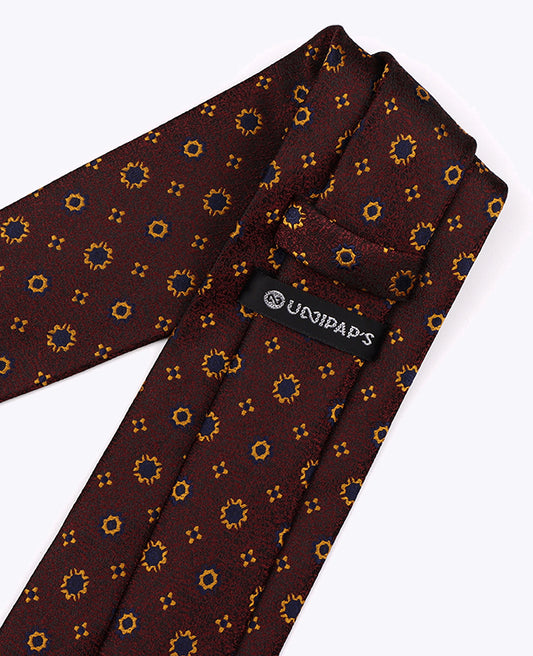 Cravate Rouge n°1 à Motifs Homme en Polyester «Edmond»