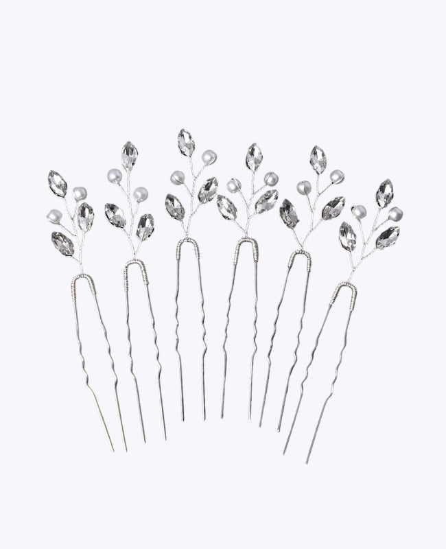 Épingle Fleuri Argent Femme «Camille»