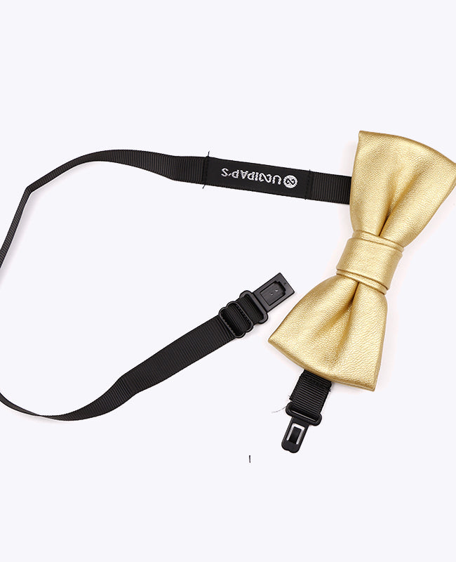 Nahkainen kultainen rusettisolmio miehille «Achille»