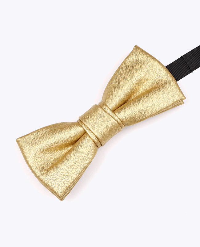 Nahkainen kultainen rusettisolmio miehille «Achille»