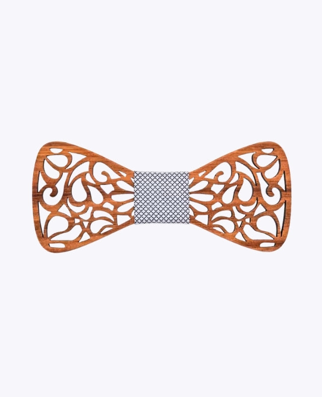 Noeud Papillon Gris Homme en Bois «Hercule»