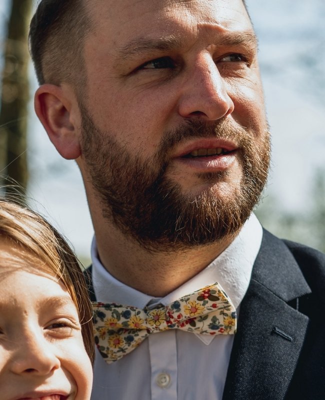 Rusetti Liberty Valkoinen nro 5 Miehet Puuvillaa "Charles"