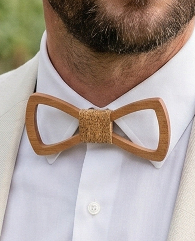 Noeud Papillon Liège Homme en Bois «Émile»
